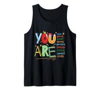 Citazione Motivazionale per Bambini You Are Smart Brave Strong Kind Canotta