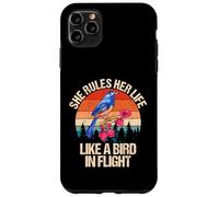 Citazione motivazionale "She Rules Her Life Like A Bird In Flight" Custodia per iPhone 11 Pro Max