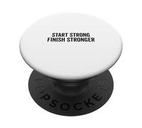 Citazione motivazione più forte finitura Start Strong PopSockets PopGrip Adesivo