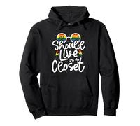Citazione "No One Should Live In A Closet Pride" Felpa con Cappuccio