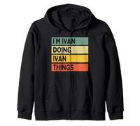 Citazione Personalizzata Divertente I' m Ivan Doing Ivan Things Felpa con Cappuccio