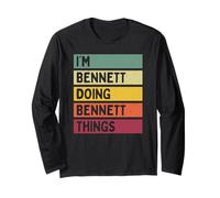 Citazione Personalizzata Divertente I'm Bennett Doing Bennett Things Maglia a Manica