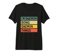 Citazione Personalizzata Divertente I'm Daemon Doing Daemon Things Maglietta Premium