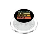 Citazione personalizzata divertente I'm Daemon Doing Daemon Things PopSockets PopGrip per MagSafe