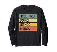 Citazione Personalizzata Divertente I'm Jethro Doing Jethro Things Maglia a Manica