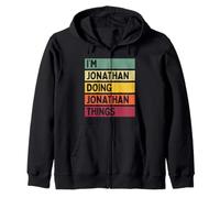Citazione Personalizzata Divertente I'm Jonathan Doing Jonathan Things Felpa con Cappuccio