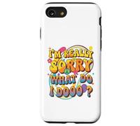 Citazione retrò di meme groovy, mi dispiace davvero cosa Custodia per iPhone SE (2020) / 7 / 8