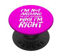 Citazione sarcastica Non sto discutendo Spiego solo perché ho ragione PopSockets PopGrip Adesivo