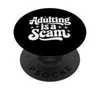 Citazione sarcastica Snarky Dire che l"adulto è una truffa PopSockets PopGrip Adesivo