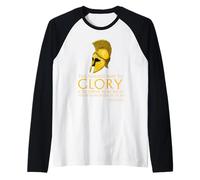 Citazione Socrate sulla Gloria - Antica Filosofia Greca Classica Maglia con Maniche Raglan