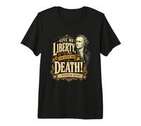 Citazione storica di Patrick Henry Give Me Liberty or Death Maglietta Premium