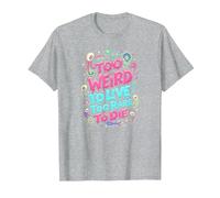 Citazione strana: Troppo Strano per Vivere, Troppo raro per Morire Maglietta, Uomo, Grigio Melange, 6XL
