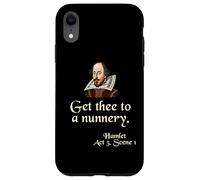 Citazione sulla camicia di Shakespeare: Get Thee To A Nunnery, Hamlet Custodia per iPhone XR