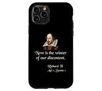 Citazione sulla camicia di Shakespeare Ora è l'inverno del nostro malcontento Custodia per iPhone 11 Pro