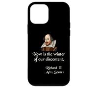 Citazione sulla camicia di Shakespeare Ora è l'inverno del nostro malcontento Custodia per iPhone 12 mini