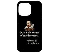 Citazione sulla camicia di Shakespeare Ora è l'inverno del nostro malcontento Custodia per iPhone 14 Pro Max