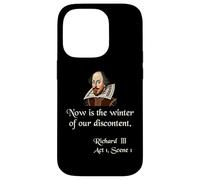 Citazione sulla camicia di Shakespeare Ora è l'inverno del nostro malcontento Custodia per iPhone 14 Pro