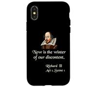 Citazione sulla camicia di Shakespeare Ora è l'inverno del nostro malcontento Custodia per iPhone X/XS