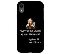 Citazione sulla camicia di Shakespeare Ora è l'inverno del nostro malcontento Custodia per iPhone XR