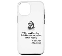 Citazione sulla camicia di Shakespeare - Tutto il mondo è un palcoscenico Custodia per iPhone 12/12 Pro