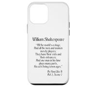 Citazione sulla camicia di Shakespeare - Tutto il mondo è un palcoscenico Custodia per iPhone 12 mini