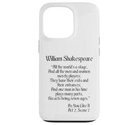Citazione sulla camicia di Shakespeare - Tutto il mondo è un palcoscenico Custodia per iPhone 13 Pro