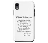 Citazione sulla camicia di Shakespeare - Tutto il mondo è un palcoscenico Custodia per iPhone XR
