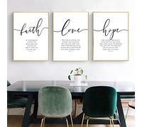 Citazioni Cristiane Fede Speranza Bibbia Verse Poster E Stampe Arte Da Parete Stampa Tela Pittura Soggiorno Poster Decorazioni Per La Casa 60Cmx80Cmx3Pcs Senza Telaio