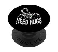 Citazioni di abbracci divertenti Hugger divertente dicendo che gli scorpioni hanno bisogno di abbracci PopSockets PopGrip Adesivo
