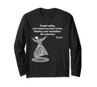 Citazioni di Rumi, poesie, Magliette artistiche per Uomini e Donne Maglia a Manica