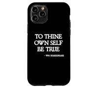 Citazioni di Shakespeare - To Thine Own Self Be True Hamlet Citazione Custodia per iPhone 11 Pro
