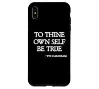 Citazioni di Shakespeare - To Thine Own Self Be True Hamlet Citazione Custodia per iPhone XS Max