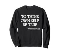 Citazioni di Shakespeare - To Thine Own Self Be True Hamlet Citazione Felpa