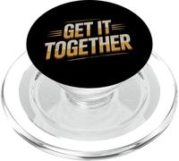 Citazioni di testo divertenti Get It Together Espressione divertente PopSockets PopGrip per MagSafe