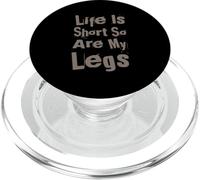 Citazioni divertenti Citazioni gambe corte La vita è breve, così sono le mie gambe PopSockets PopGrip per MagSafe
