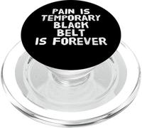Citazioni divertenti di BJJ Il dolore è temporaneo cintura nera è per sempre PopSockets PopGrip per MagSafe