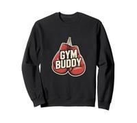 Citazioni Divertenti di Boxe per Boxer Buddy Love Gym I'm A Gym Buddy Felpa