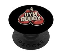 Citazioni divertenti di boxe per Boxer Buddy Love Gym I'm A Gym Buddy PopSockets PopGrip Adesivo