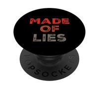 Citazioni divertenti di bugie fatte di bugie smettono di mentire a te stesso PopSockets PopGrip Adesivo
