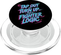 Citazioni divertenti di combattimento Tocca o alza questa è la logica del combattente PopSockets PopGrip per MagSafe