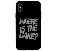 Citazioni divertenti di compleanno It's My Birthday Where's The Cake Custodia per iPhone X/XS