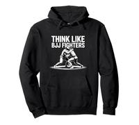 Citazioni divertenti di Jiu Jitsu Pensa come BJJ Fighters BJJ Thinking Felpa con Cappuccio