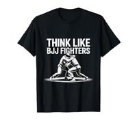 Citazioni divertenti di Jiu Jitsu Pensa come BJJ Fighters BJJ Thinking Maglietta