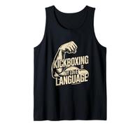 Citazioni Divertenti di Kickboxing Retro Kickboxing è Il Mio linguaggio d Amore Canotta