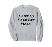 Citazioni divertenti in palestra retrò I Lift So I Can Eat More Love To Eat Felpa