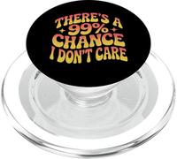 Citazioni divertenti Non mi interessano C'è un 99% Probabilità che non mi interessa PopSockets PopGrip per MagSafe
