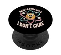 Citazioni divertenti Non mi interessano C'è un 99% Probabilità che non mi interessa PopSockets PopGrip Adesivo