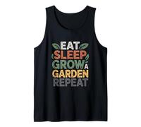 Citazioni Divertenti sul Giardino Mangiare Dormire Crescere Un Giardino Ripeti Il Giardinaggio Canotta