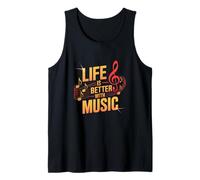 Citazioni Divertenti sulla Musica La Vita è Migliore con la Musica Amore Musica Canotta
