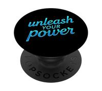 Citazioni motivazionali 3D Scatena il tuo potere Citazioni Ispirazione PopSockets PopGrip Adesivo